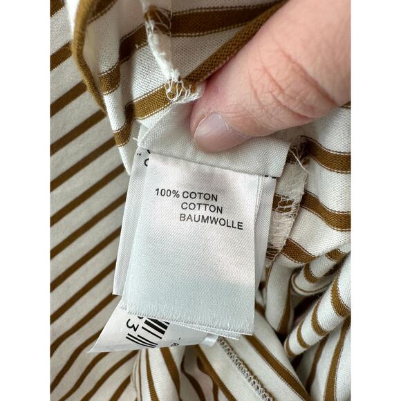 CYRILLUS Breton Stripe Liberty Fabric Floral Ruffle French Cotton Top | Size 12 - Picture 7 of 8